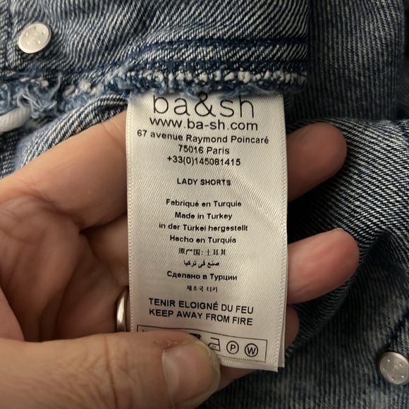 ba&sh David Highwaist Acid Wash Short 1 Small - Picture 9 of 9